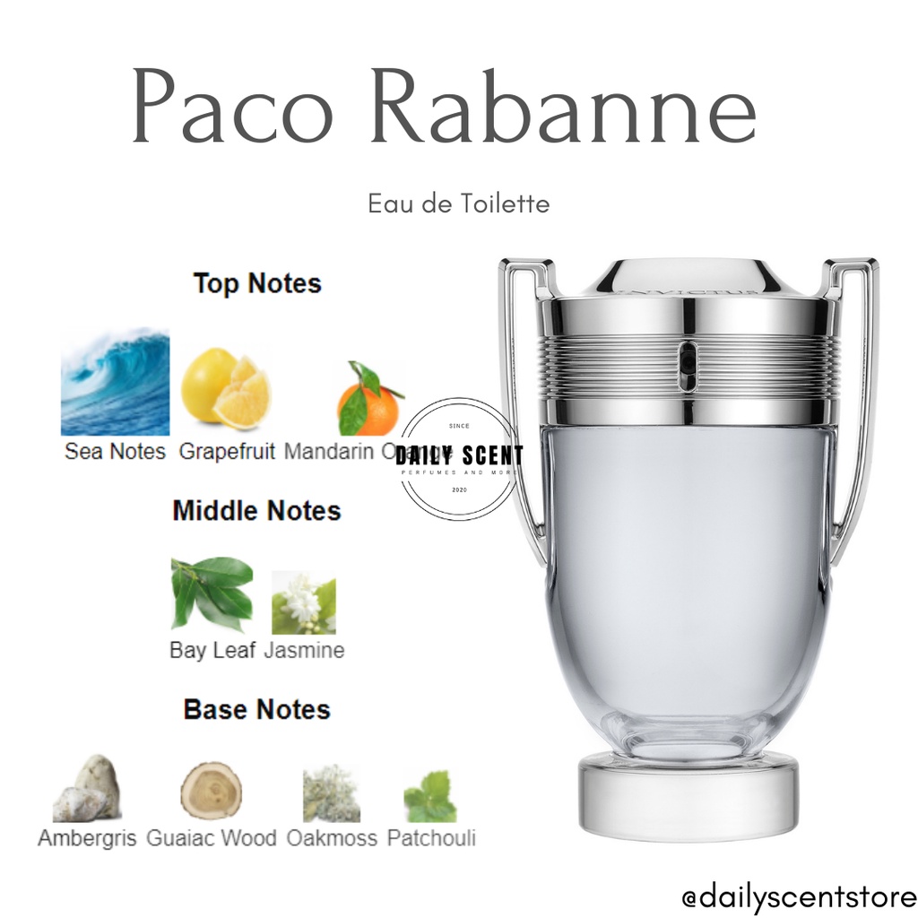 [Mẫu thử 10ml] nước hoa nam Paco Rabanne Invictus edt