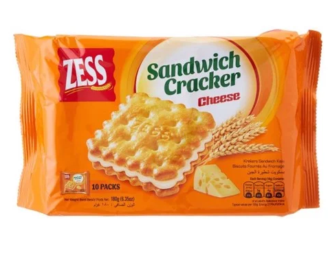 Bánh Quy Giòn Kẹp Kem Pho Mai Zess - Zess Sanwich Cracker Chesse