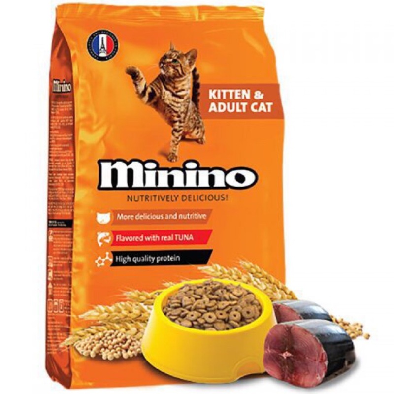 Thức ăn cho mèo mọi lứa tuổi .hạt minino vị cá ngừ 1,3 kg siêu tiết kiệm