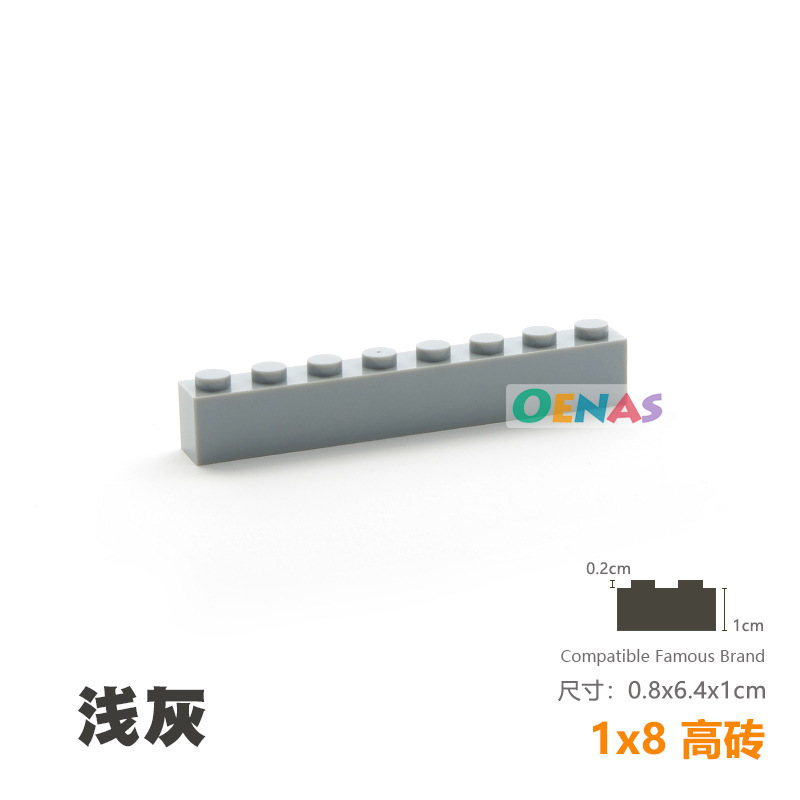COMBO 100Gram Gạch 1x8x3(H) NO.013 - Phụ Kiện MOC Brick