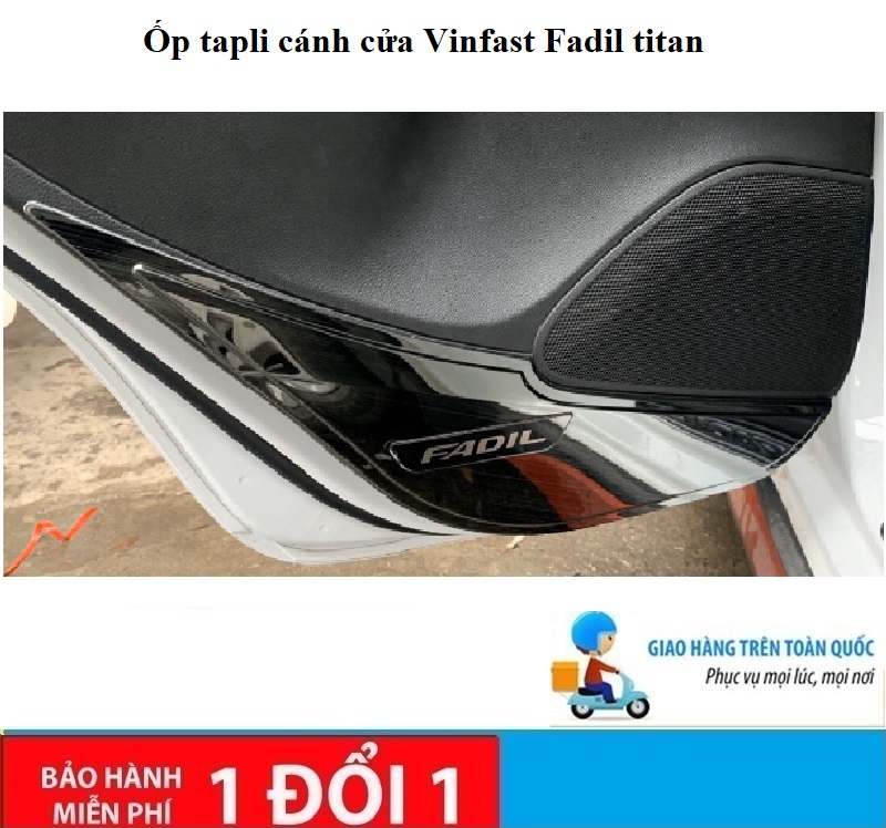 [Hỗ trợ lắp đặt khách Hà Nội] Ốp tapli cánh cửa Vinfast Fadil titan