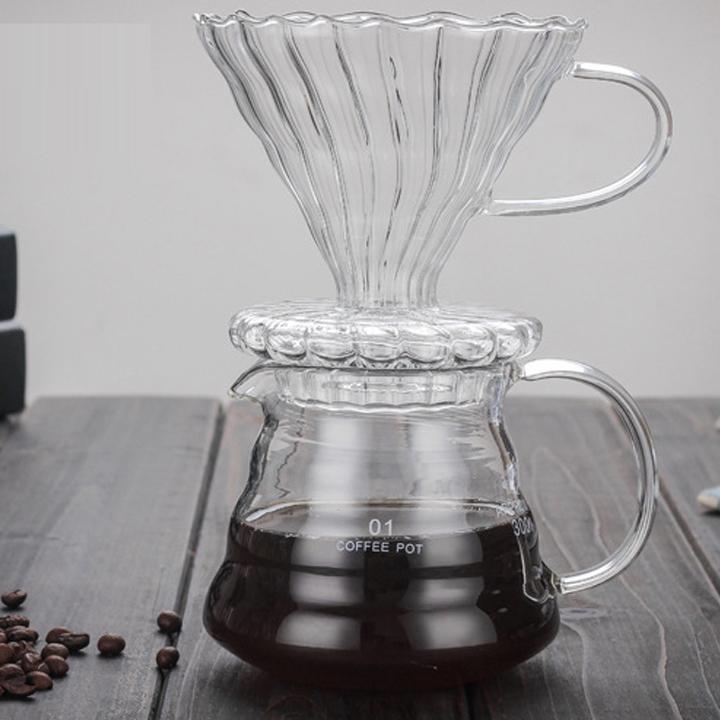 Bình pha cafe Drip Coffee 500ml - 600ml thủy tinh