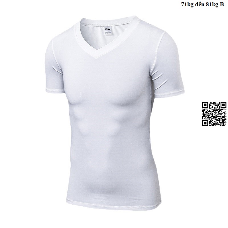 Áo thun ôm body nam cổ tim cao cấp Chất Lượng Giá Tốt hàng xuất khẩu B1