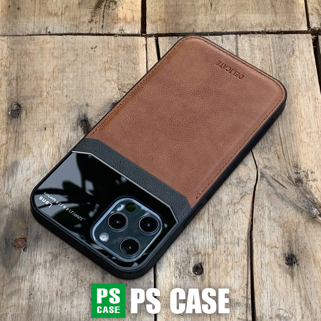 Ốp lưng da kính cao cấp dành cho iPhone 12 Mini / 12 / 12 Pro / 12 Pro Max