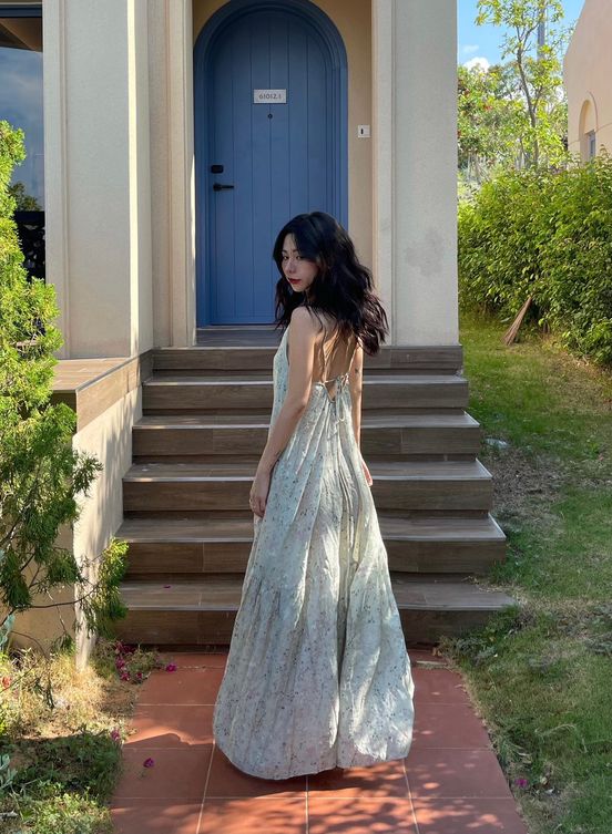 LEMONCHIC - Đầm maxi hoa - D157