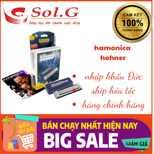 Kèn harmonica Hohner Diatonic Silver Star M50401 (Key C) -Nhập khẩu Đức - Phân phối Sol.G