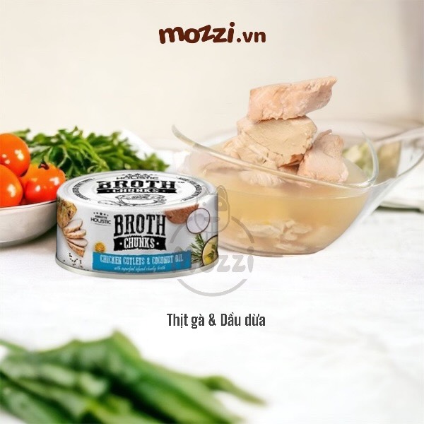 Pate cho chó mèo Broth Chunks Absolute Holistic Lon 80gr
