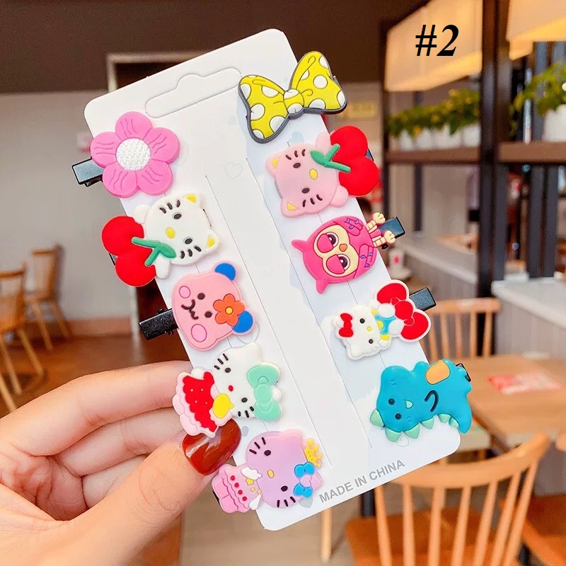 Set 10 Kẹp Tóc Hàn Quốc Cute Cho Bé (SPKT2)
