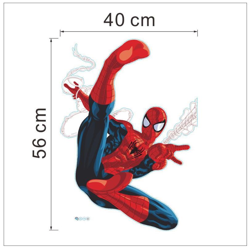 Decal siêu nhân decal người nhện decal bé trai