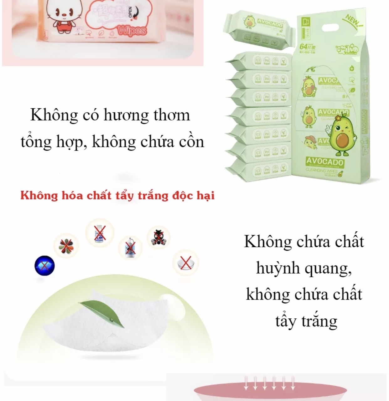 [CHỐT ĐƠN NHẬN QUÀ] Khăn giấy ướt, Khăn ướt tiện dụng ( 1 bịch/8 gói nhỏ )