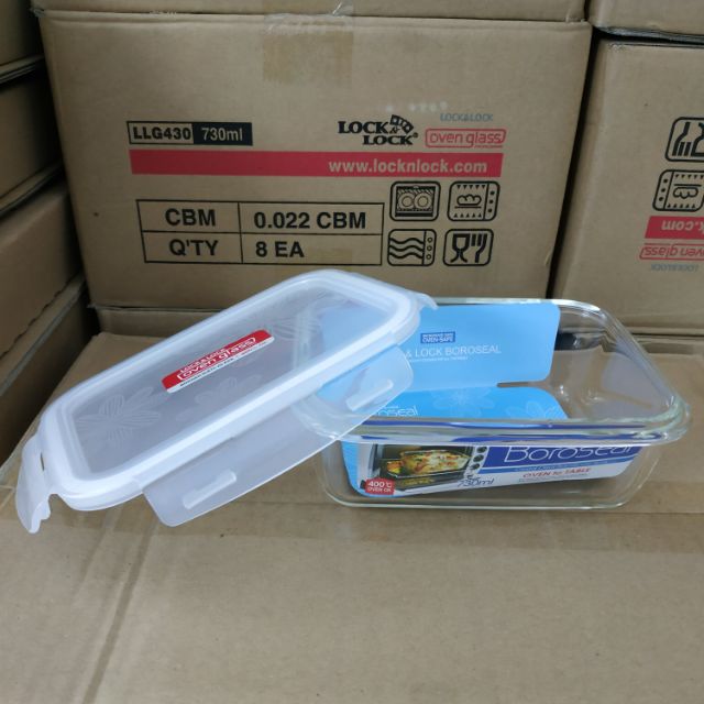 [HCM]Hộp thủy tinh lock and lock 730ml