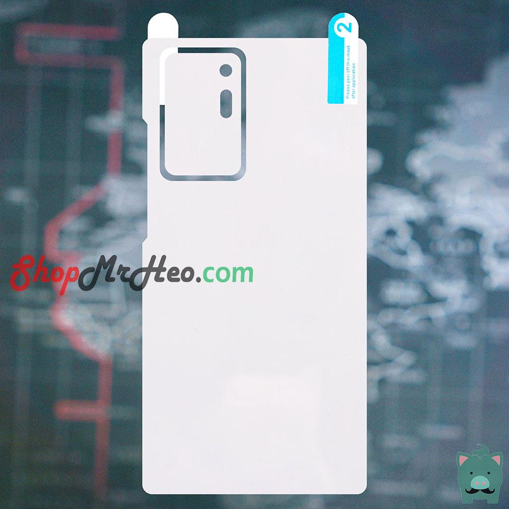 [HCM]Dán Dẻo PPF Full Mặt Sau Lưng Samsung Galaxy Note 20 - Note 20 Ultra - Trong và Nhám