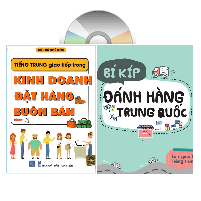 [HCM]Sách-Tiếng Trung giao tiếp trong Kinh doanh Đặt hàng Buôn bán +Bí kíp đánh hàng tại Trung Quốc+ Tặng DVD kho tài liệu dữ liệu 20G