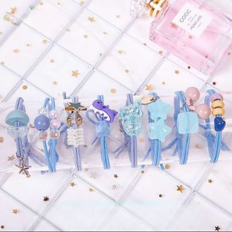Set 8 Dây Cột Tóc Nữ/ Cột Tóc Nữ Siêu Dễ Thương