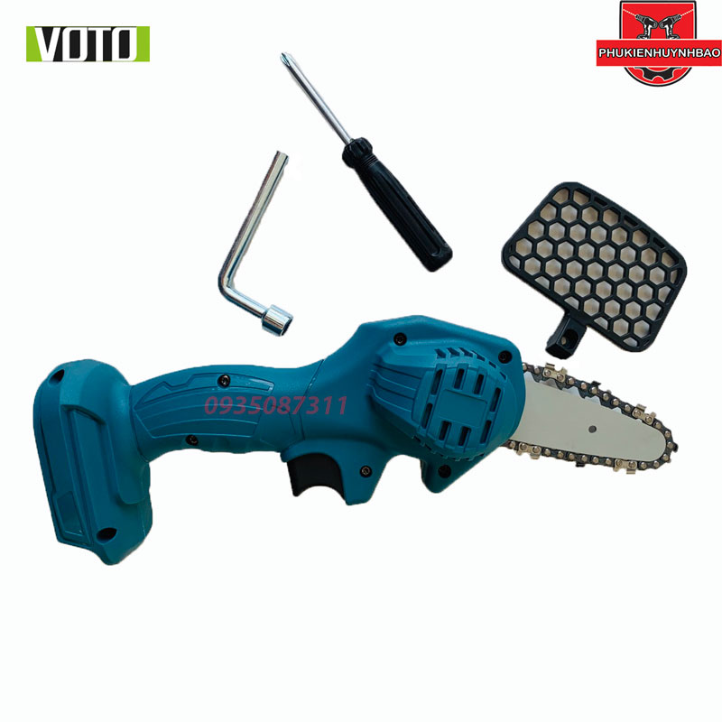 Thân Máy Cưa Xích Xài Pin VOTO 100mm Xài Chân Pin Makita 18V - 21V