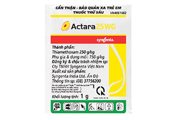 ACTARA 25 WG gói 1g phòng côn trùng cho cây trồng