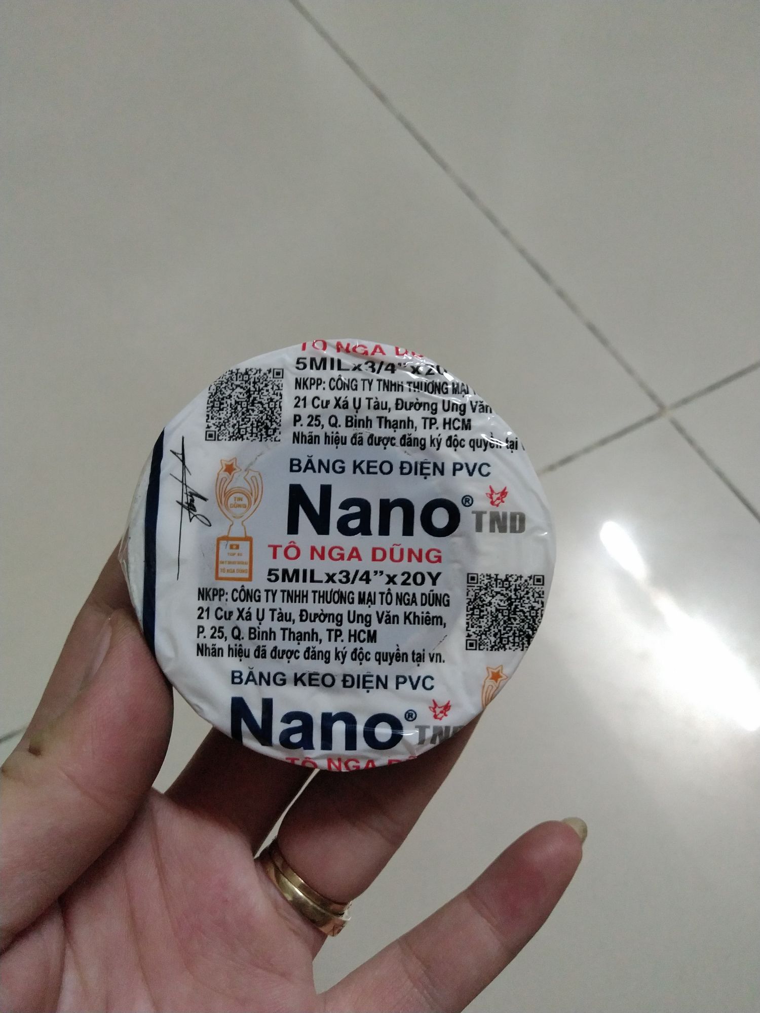 băng keo điện PVC ( 2 quận keo )