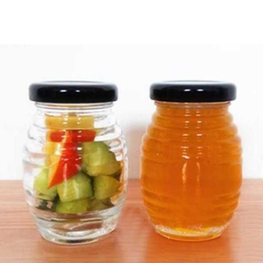 Hũ Làm Sữa Chua Thủy Tinh 100ML (combo 20 cái) con ong  nắp thiếc đen –  Hũ Chưng Yến 100ML - Hủ Yaourt Thủy Tinh - Hũ Gia Vị