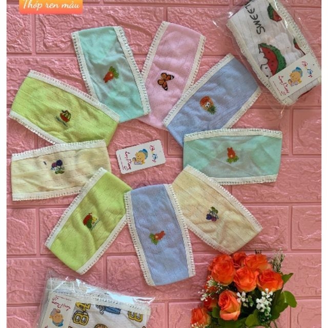 2 Chiếc che thóp mụ cotton cho trẻ sơ sinh/nhiều mẫu