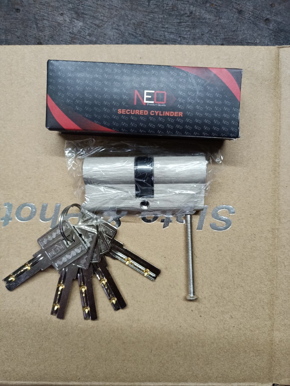 Ruột khóa cửa tay gạt neo 7f 2 đầu chìa
