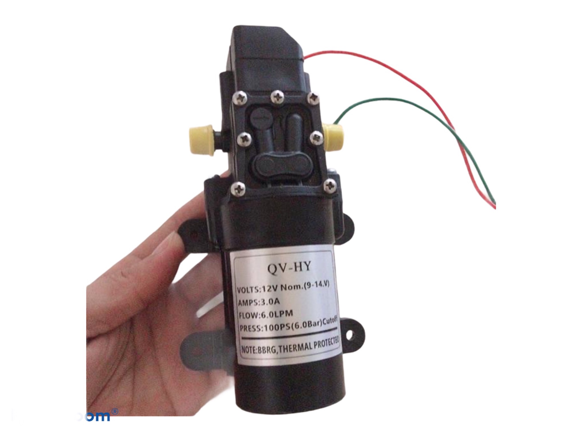Máy bơm tăng áp mini 12v