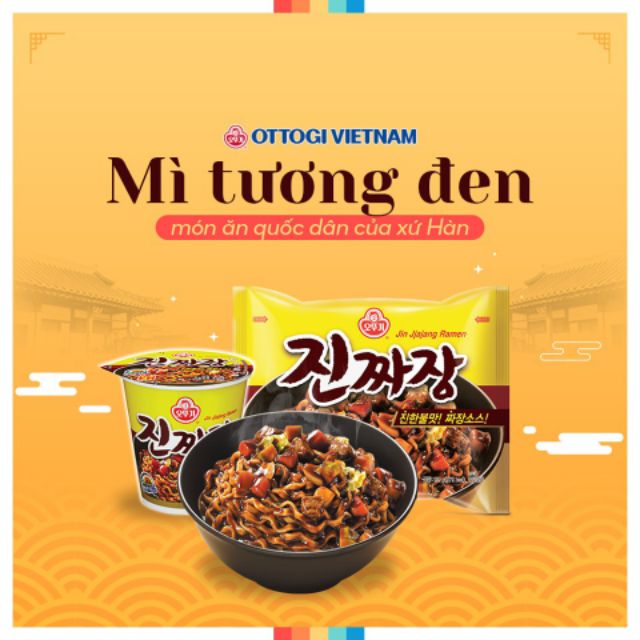 [HCM]Mì xốt tương đen Hàn Quốc 135gr