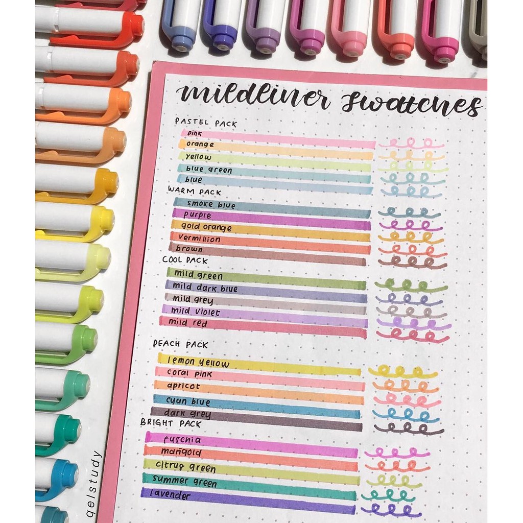 [Bán Lẻ] Bút Đánh Dấu Highlight Zebra Mildliner (P1)