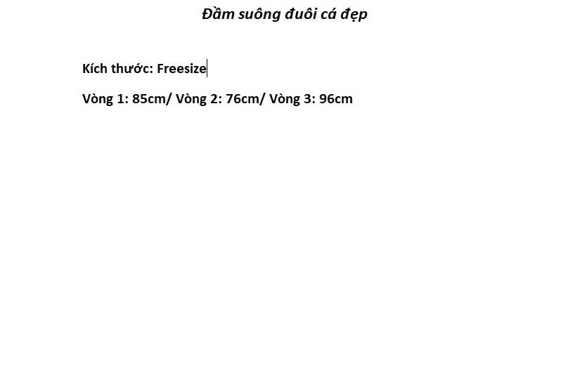 Đầm suông đuôi cá đẹp