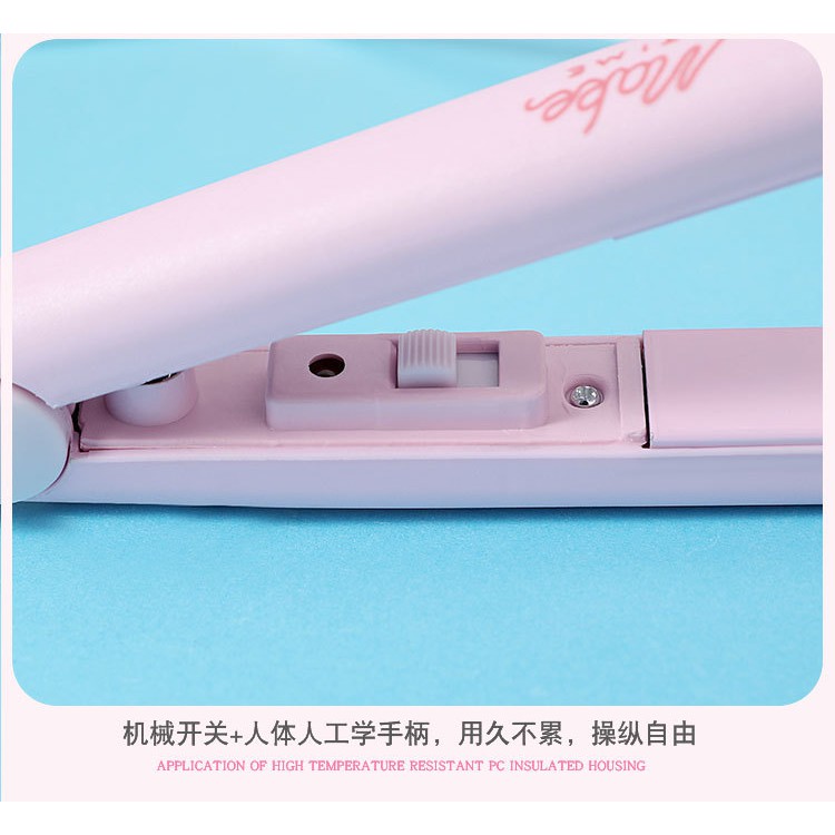 Máy ép tóc mini Make time loại tốt (Dùng hàn miệng túi kẹo Nougat)