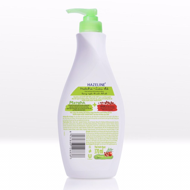 🌹Sữa Dưỡng Thể Hazeline Matcha Lựu Đỏ - 370ml