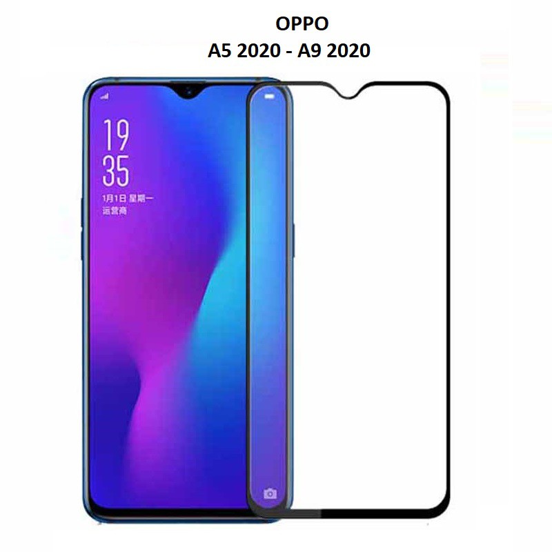 Dán kính cường lực full màn hình Oppo A5 2020 A9 2020