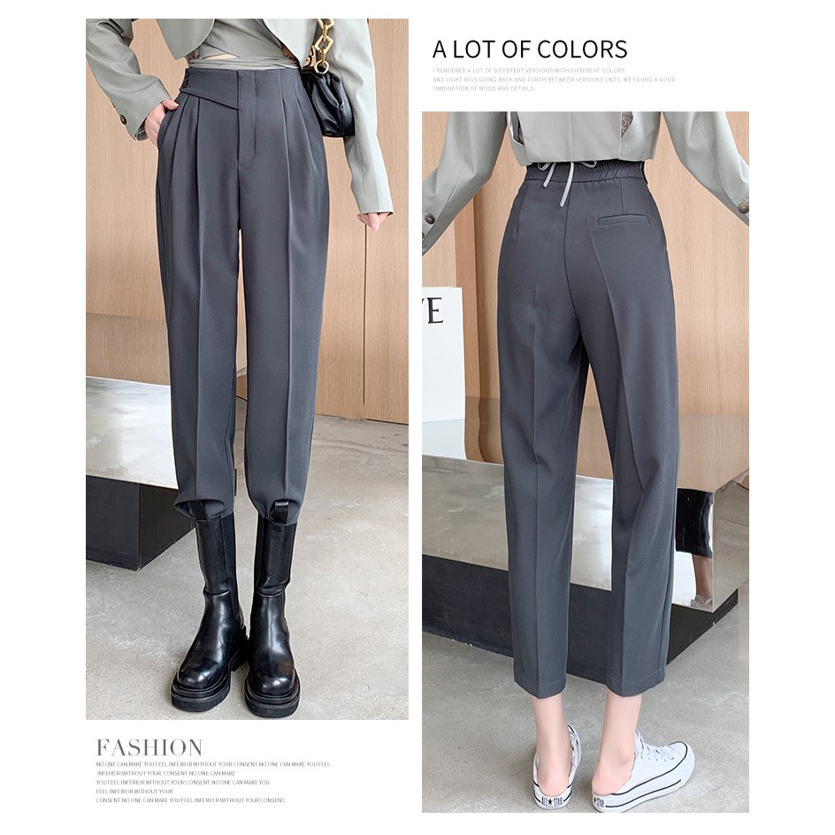 QUẦN BAGGY CẠP LỆCH 2 KHUY,CẠP SAU CHUN CO GIÃN