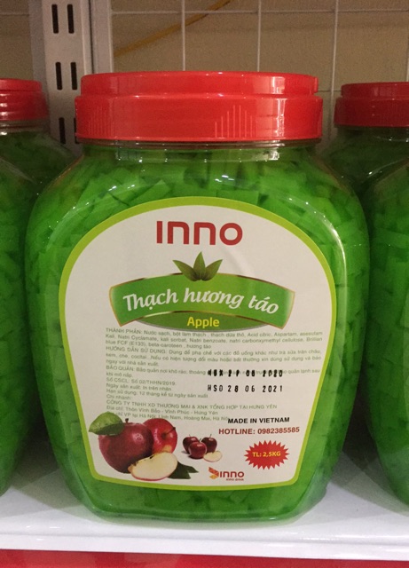 Thạch thủy tinh hương táo xanh