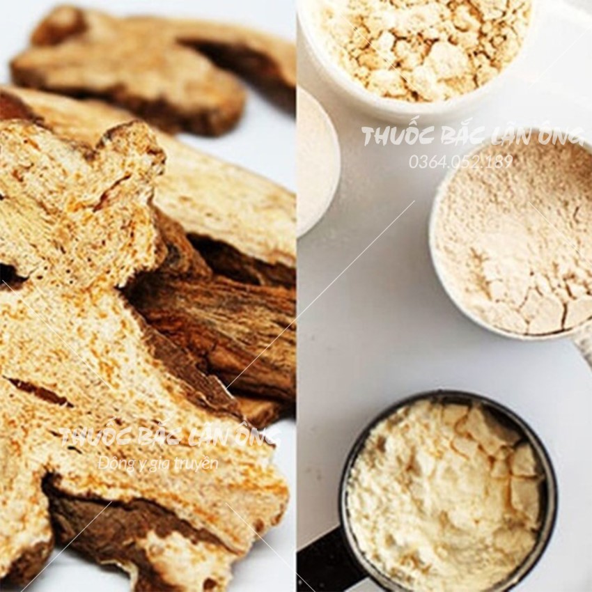 Bột bạch truật 100g, nguyên chất, thơm mịn, bột thảo mộc pha uống, đắp mặt, làm đẹp - Lãn Ông