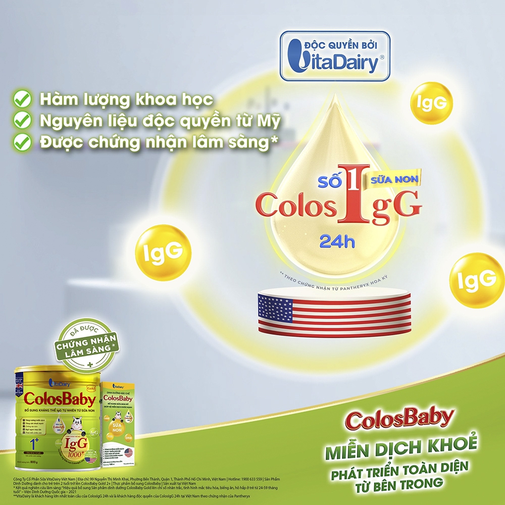 Sữa COLOSBABY GOLD 1+ 800G