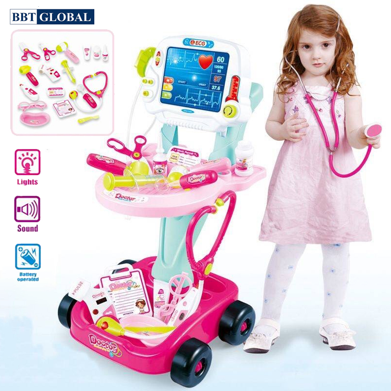 Đồ chơi bác sĩ xe đẩy cao cấp 660-46 - đồ chơi trẻ em, đồ chơi y tế, đồ chơi bác sĩ, đồ chơi nhập vai