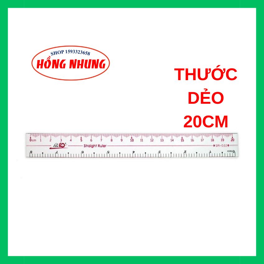 [ Mới] Thước dẻo PVC Điểm 10, dài 20 - 30 cm SR021/ SR022.