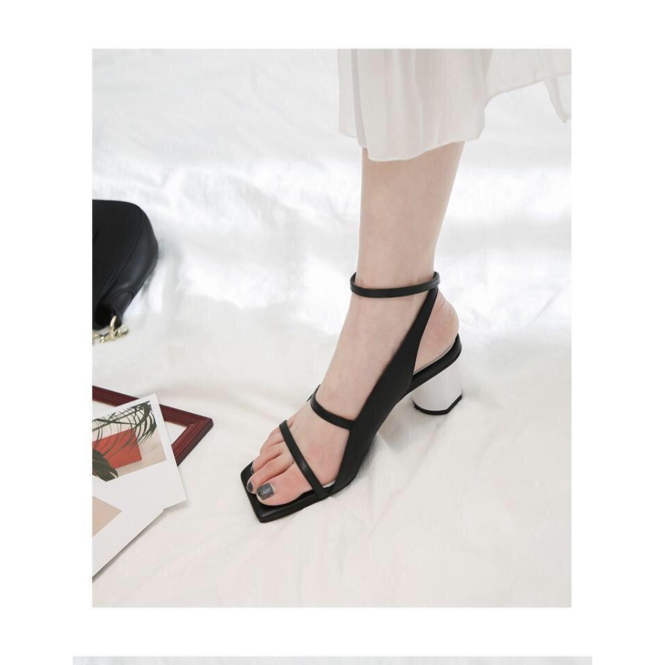 Giày Sandal gót tròn cao 5 phân trẻ trung MAS21