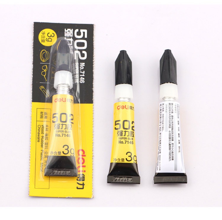 Keo dán đa năng Deli siêu chắc dán được gỗ gốm kim loại - mối dính chống nước KEO 502