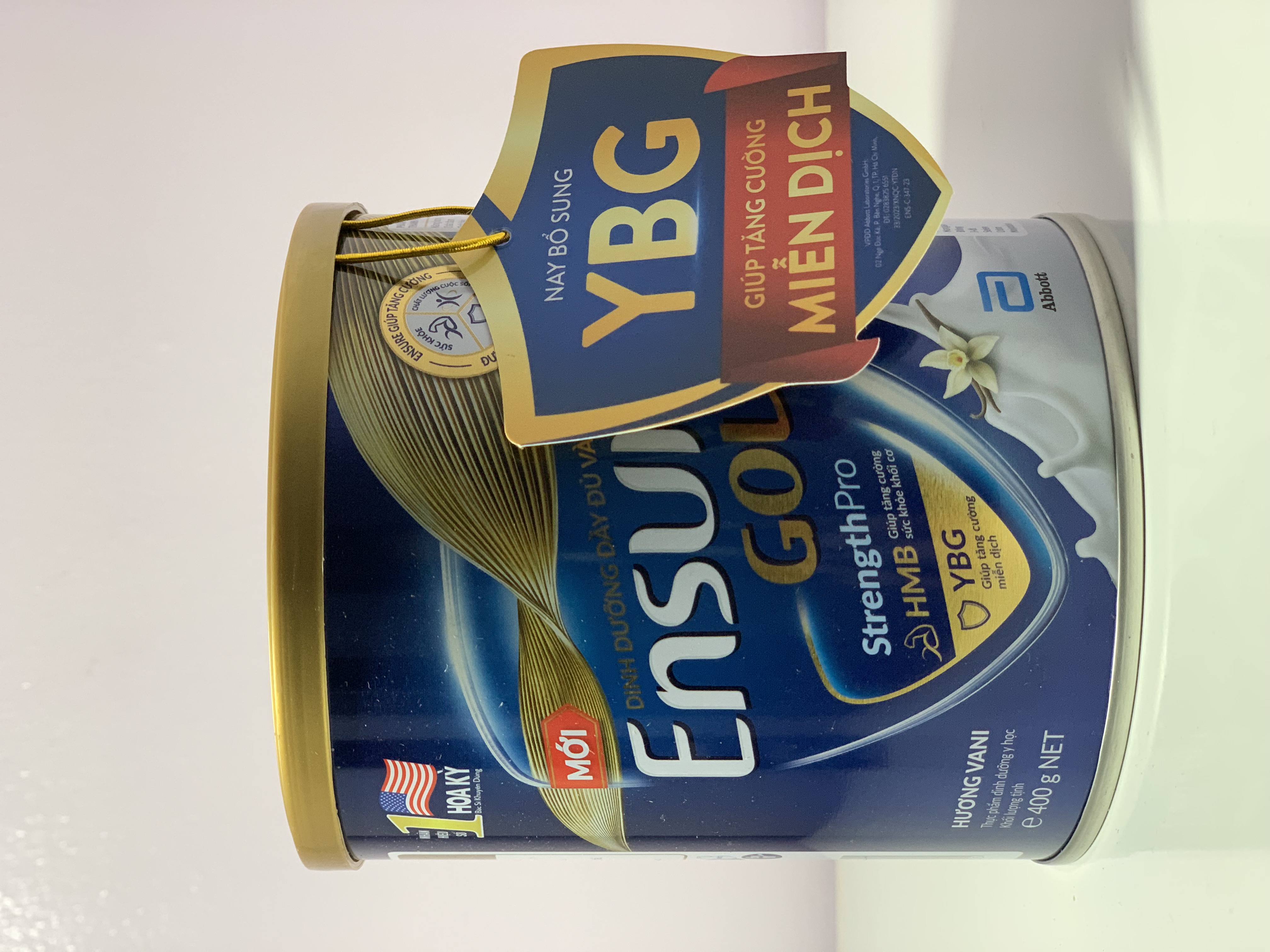 Sữa Ensure Gold bột có HMB và YBG 380g