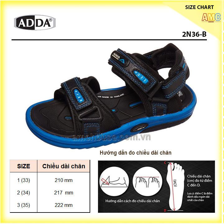 Giày sandal Thái Lan bé trai ADDA 2N36B