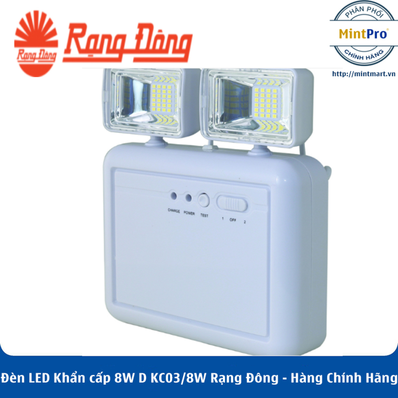Đèn LED Khẩn cấp 8W D KC03/8W Rạng Đông - Hàng Chính Hãng