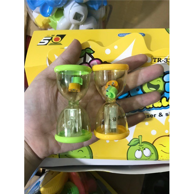 Gọt chì đồng hồ cát kèm tẩy