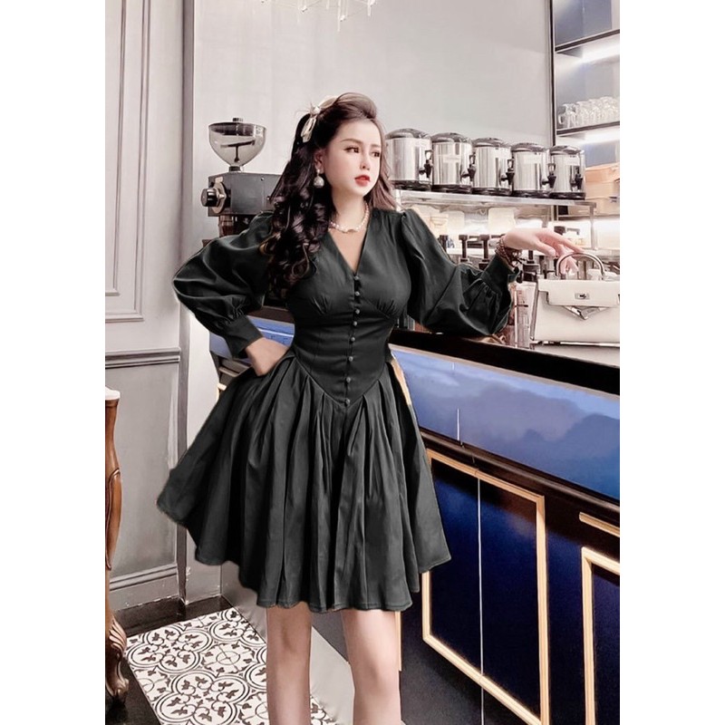 [HCM]Đầm Tiểu Thư Tay Phòng #Bigsize 60=>90