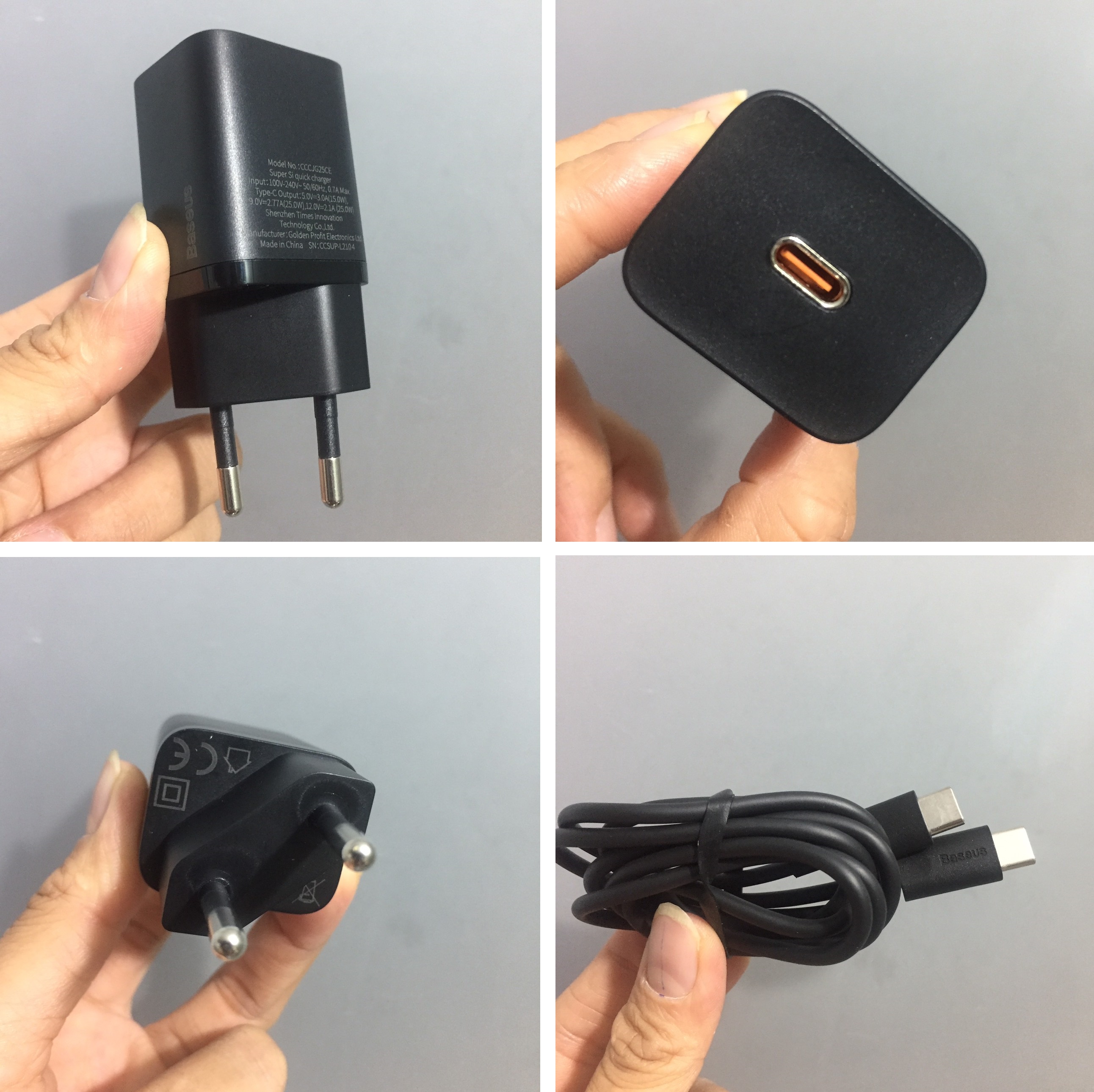 [Đầu sạc+ Cáp sạc]Bộ sạc nhanh 25W Baseus Super Si CCCJG25CE