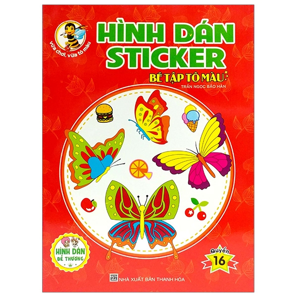 Fahasa - Hình Dán Sticker - Bé Tập Tô Màu (Quyển 16)