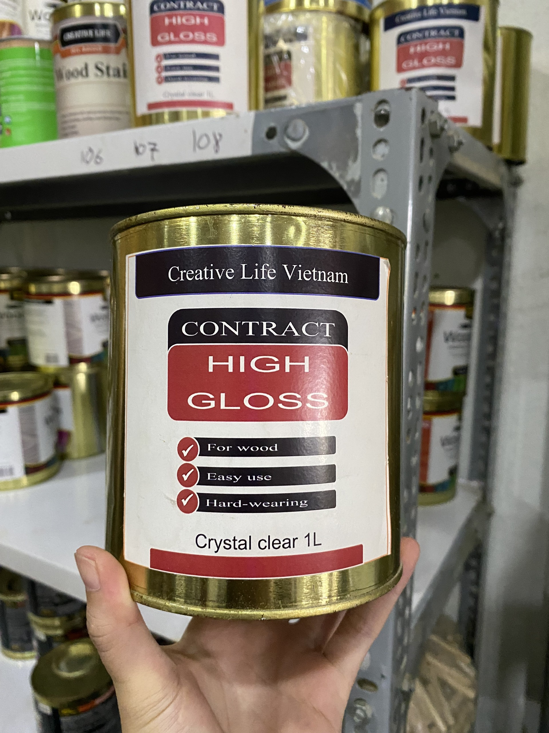 High Gloss (sơn phủ bóng gương) - Sơn lau gỗ LUXI decor