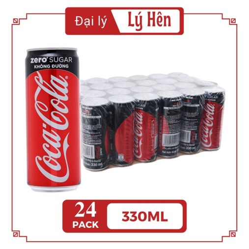 ❀● Nước Ngọt Có Gas Coca Cola Zero Không Đường Soft Drink Lon 330ml HSD 1571715094_VNAMZ-6664651822