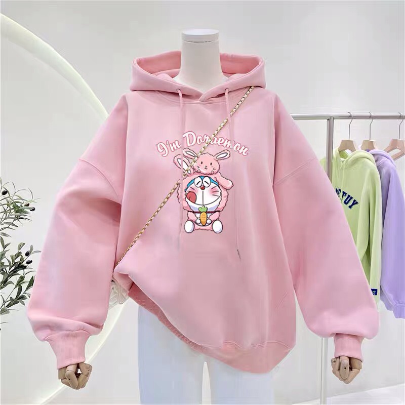 Áo hoodie áo thỏ dora