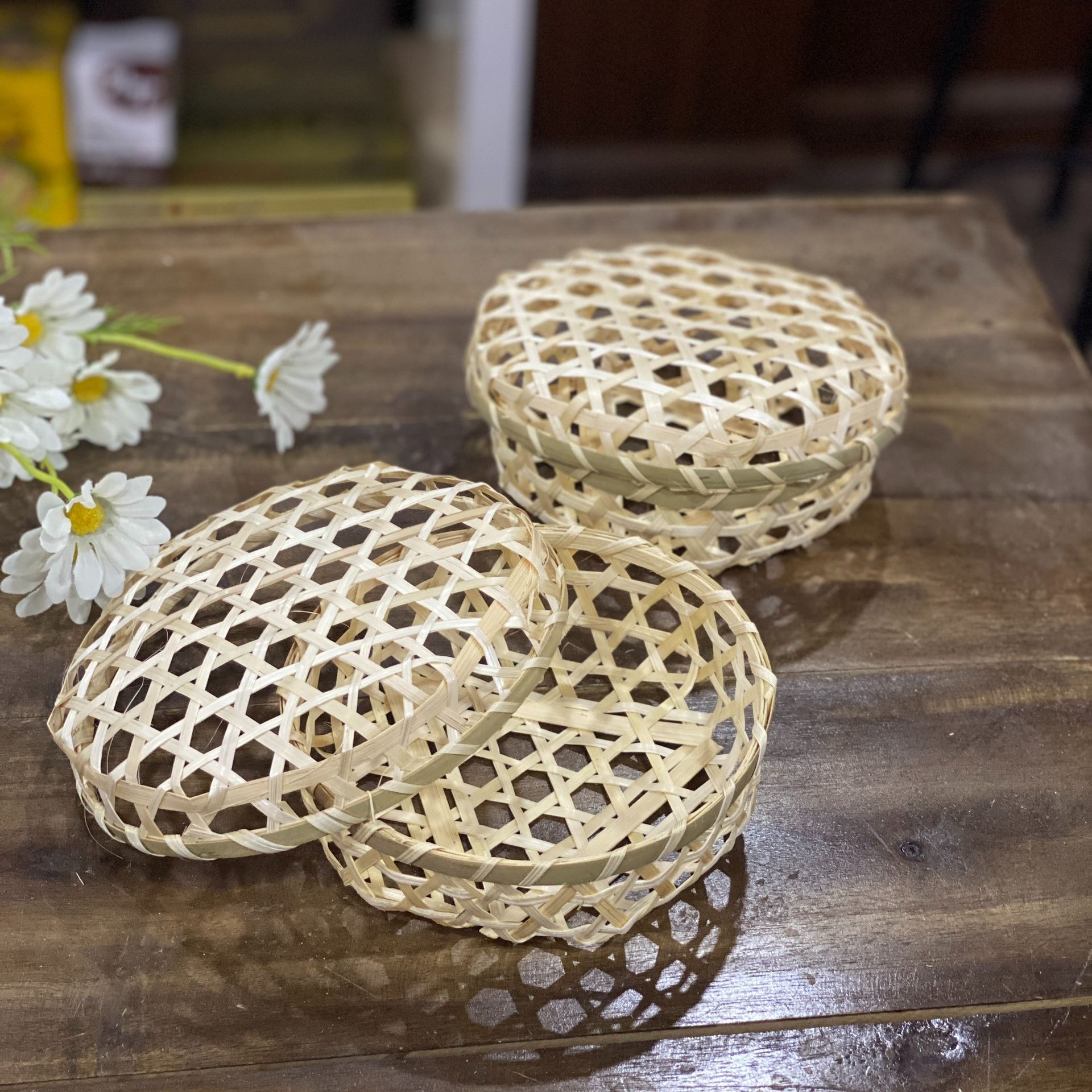 Giỏ tre, sản phẩm trang trí từ tre Bemiao
